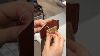 Making a Leather EDC Pocket Armor for Order 127483 shorts leathercraft asmr [upl. by Yrehcaz]