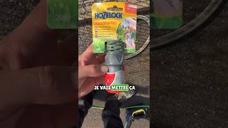 ✅ Comment changer raccord tuyau arrosage  Installation HOZELOCK AquaStop PRO 🤩 shorts [upl. by Aivle]