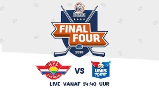 Livestream IJshockey Finale Final 4 HYS Den Haag  Unis Flyers 25 februari 2018 [upl. by Toille]