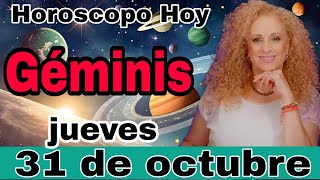 horoscopo de hoy Géminis  Horóscopo Diario  Géminis  31 de octubre de 2024 [upl. by Lanae]