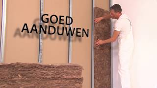 Knauf Insulation EASY Binnenwand  Verwerkingsvideo [upl. by Ytsirhc]