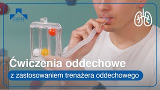 Ćwiczenia oddechowe  z zastosowaniem trenażera oddechowego [upl. by Heffron126]