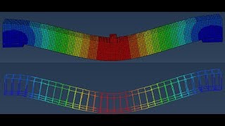 ABAQUS CAEExample 4 Reinforced Concrete Beam abaqus FEM RCbeam [upl. by Maura467]