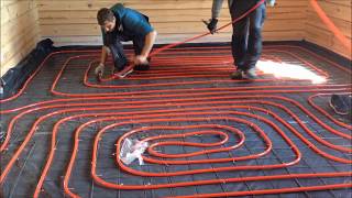 Underfloor Heating Installation [upl. by Nwahsav]