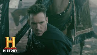 Vikings Meet Bishop Heahmund Jonathan Rhys Meyers  History [upl. by Tamiko]