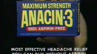 Anacin3 02 TV commercial  1981 [upl. by Tice]