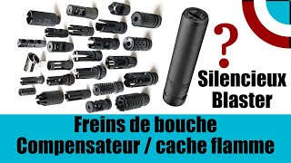 Frein de bouches compensateur cache flamme ou silencieux  Muzzle devices [upl. by Lamp345]