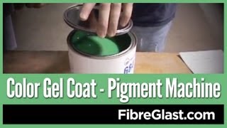 Color Gel Coat  Pigmenting a Gallon of Color Gel Coat [upl. by Almund]