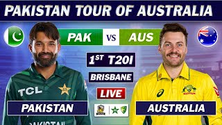 PAKISTAN vs AUSTRALIA 1st T20 Match LIVE COMMENTARY  PAK vs AUS T20 MATCH LIVE  TOSS UPDATE [upl. by Ahker]