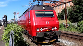 DSB ME 1536 met Dobbeltdækkertog vertrekt uit station Østerport [upl. by Fernas]