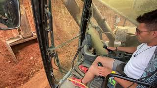 Caterpillar 385C Excavator  How The Operator Works [upl. by Htebazile]