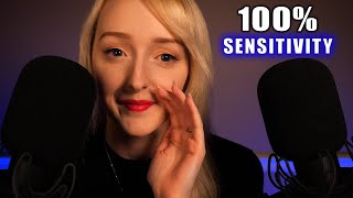 ASMR 100 Sensitivity Ear to Ear Slow Whispers  1 Hour [upl. by Bocoj]