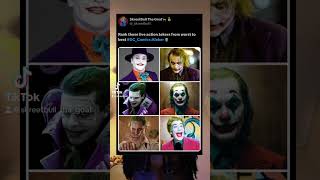 Rank these Jokers from worst to best memes shorts dc dccomics joker [upl. by Aziul]