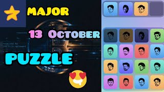 Major today Puzzle  13 October [upl. by Atsirhc]