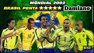 LES 18 BUTS DU BRESIL EN COUPE DU MONDE 2002 FULL HD [upl. by Mehalick]