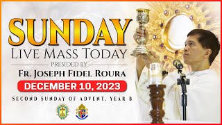 SUNDAY LIVE MASS TODAY DECEMBER 10 2023  SECOND SUNDAY OF ADVENT with Fr Fidel Roura [upl. by Shelley]