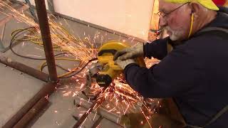 Welding Project Steel Storage Saw Shop Build EP 5 [upl. by Hull]