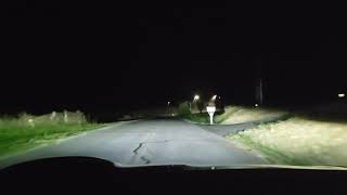 Porsche Taycan Amazing LED PDLS Matrix Headlight on rural country [upl. by Key]