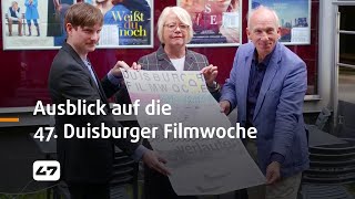 STUDIO 47 live  AUSBLICK AUF DIE 47 DUISBURGER FILMWOCHE [upl. by Ellenyl]