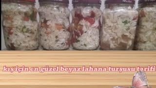 ★beyaz lahana turşusu nasıl yapılır ❓ KIŞIN YİYEBİLECEĞİNİZ LEZZETLİ BİR LAHANA TURŞUSU TARİFİ [upl. by Trebuh]