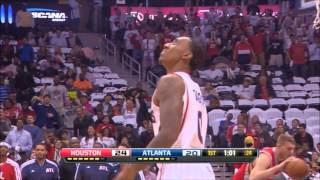 Jeff Teague Spectacular Dunk Offensive Foul [upl. by Aisela122]