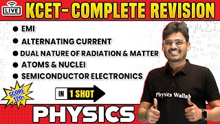 EMI amp Other Chapters in 1 Shot  Physics  KCET Complete Revision  120 Fixed Marks 🔥 [upl. by Burnard592]