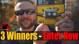 3 to Giveaway  NiteCore NU25 HeadLamp  Enter Now [upl. by Aikem777]