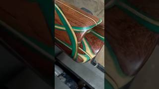 woodturning woodworking art epoxyresin beauty resin bawbreizhartwood asmr beautiful wood [upl. by Osrick731]