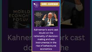 RIP Daniel Kahneman  A Founding Father of Behavioural Economics [upl. by Marla]