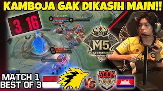 Yg di Tunggu2 ONIC INDONESIA VS KAMBOJA ONIC TERLALU KUAT SI KAMBOJA DI BANTAI ABIS2AN MATCH 1 [upl. by Annavas]