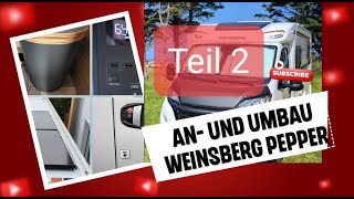 Weinsberg Pepper Knaus Vansation Umbau Teil 2 Ecoflow Trenntoilette Fahrradhalterung [upl. by Dadelos]