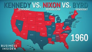 How The States Voted In Every Presidential Election [upl. by Lynett]