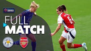 Full Match Leicester City v Arsenal  Barclays WSL 202425 [upl. by Sorenson239]