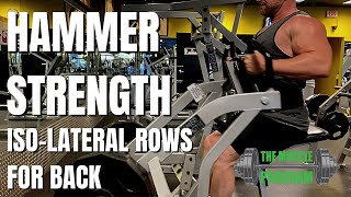 3 Hammer Strength Isolateral Rows  Back Workout with Exercise Variations [upl. by Sletten]