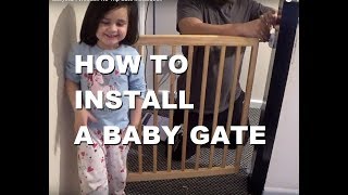 BabyStart Wooden No Trip Gate Installation [upl. by Malanie847]