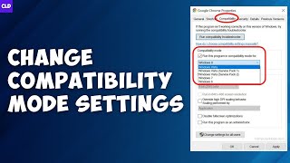 How To Change Compatibility Mode Settings In Windows 1110 2023 [upl. by Nive884]