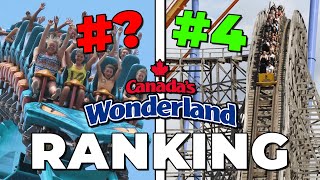 Ranking Every Roller Coaster at Canadas Wonderland [upl. by Yaja]