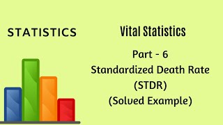 Vital Statistics  Demography  Part 6  STDR Example  Statistics [upl. by Brufsky]