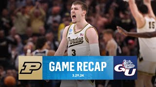 Purdue CRUISES past Gonzaga ADVANCES to Elite 8  CBS Sports [upl. by Malena]