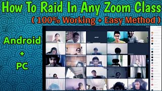 How to do zoom raid on android  How to do zoom raid in India  How to get zoom codes and zoom links [upl. by Ylloh435]