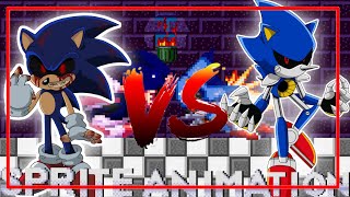 xenophanes sonic vs metal sonic sprite animation remake para ar 2 [upl. by Airdnahc]