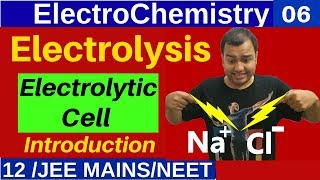 ElectroChemistry 06  Electrolysis OR ElectroChemical Cell  Introduction  Product at Electrode [upl. by Lletnuahs969]