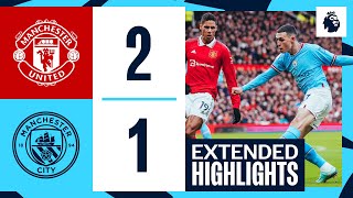 Man United 21 Man City  Highlights  Grealish Fernandes amp Rashford Goals [upl. by Minnaminnie]