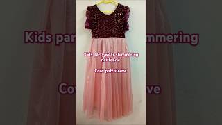 Trending shimmer net kids party wear dress available dm to order youtubeshorts shorts [upl. by Beller437]