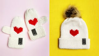 How to Use the Duplicate Stitch to Personalize Knitting Machine Hats Mittens amp More [upl. by Gomez]