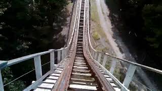 Screamin Eagle POV Classic Wooden Coaster Six Flags St Louis [upl. by Assennav770]