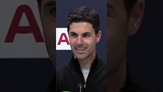 Artetas Reaction to a Huge Derby Victory 🏆 shorts mikelarteta arsenalfc premierleague epl [upl. by Ahgiela]