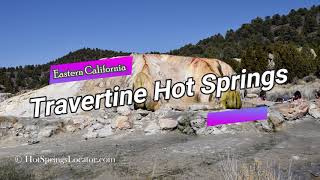 Travertine Hot Springs  Geothermal oasis in Eastern California [upl. by Hoy]