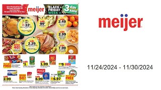 Meijer Weekly Ad US  11242024  11302024 [upl. by Raynell]