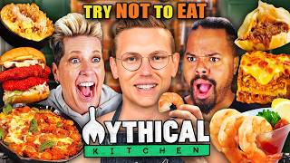 Try Not To Eat  Mythical Kitchen Ft Mythical Chef Josh [upl. by Ealasaid]